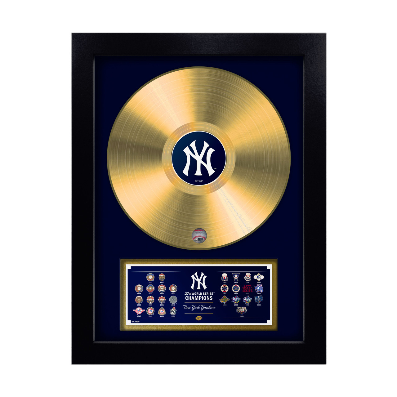 New York Yankees 27-Time World Series Champions Gold Record