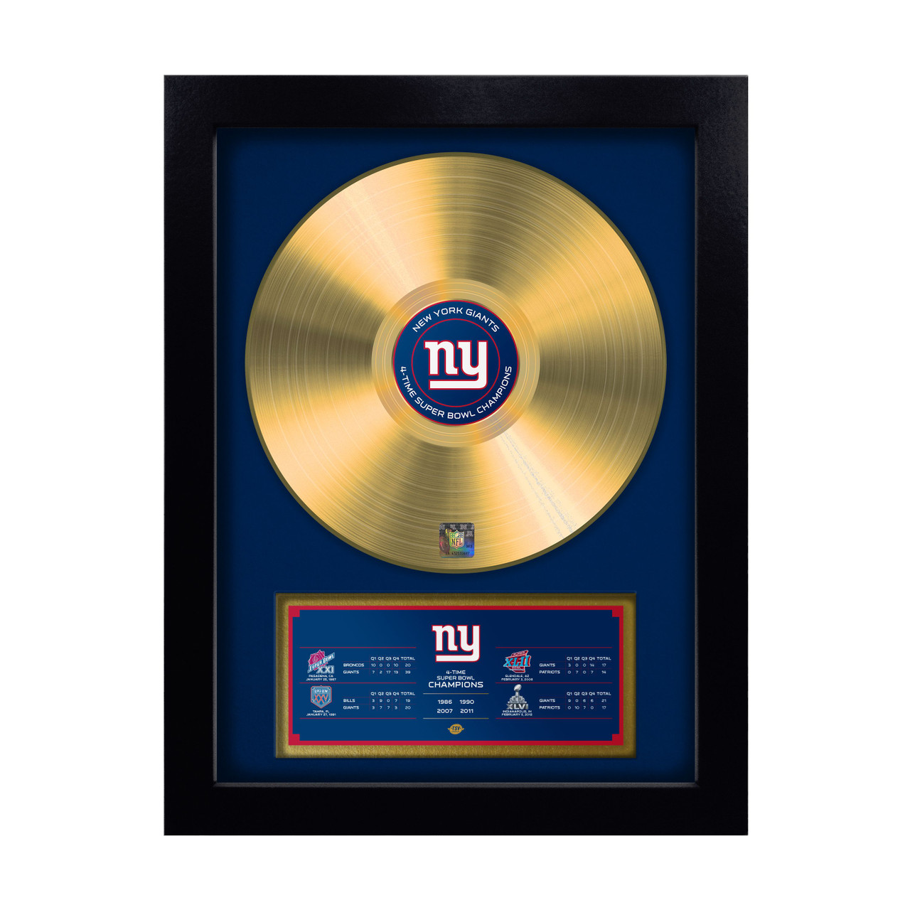 NFL New York Giants Commemorative Championship Edition Gold