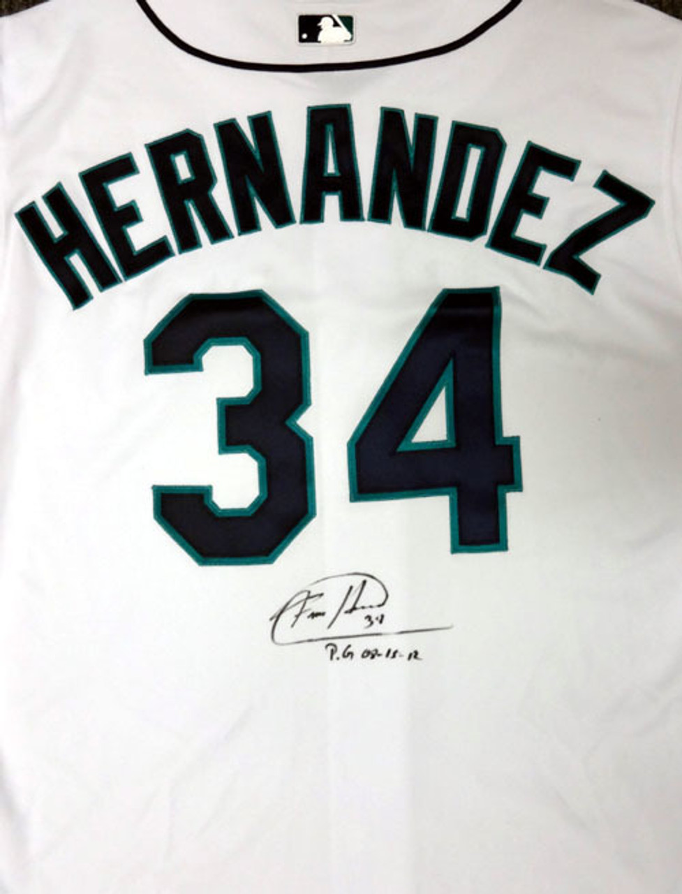 Felix Hernandez Autographed Jersey - Seattle Mariners White