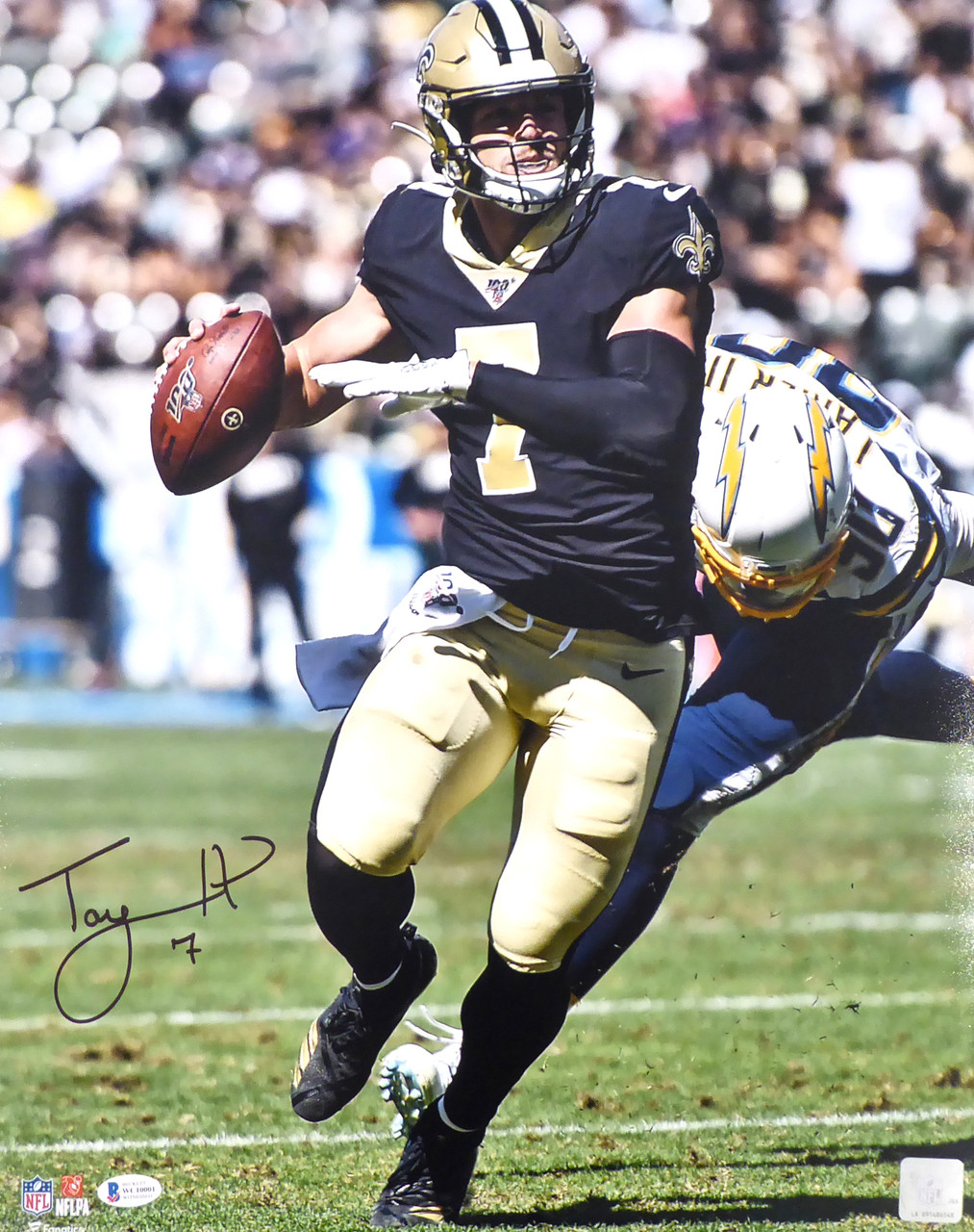 Taysom Hill Autographed 16x20 Photo - New Orleans Saints Fanatics Beckett  BAS 3