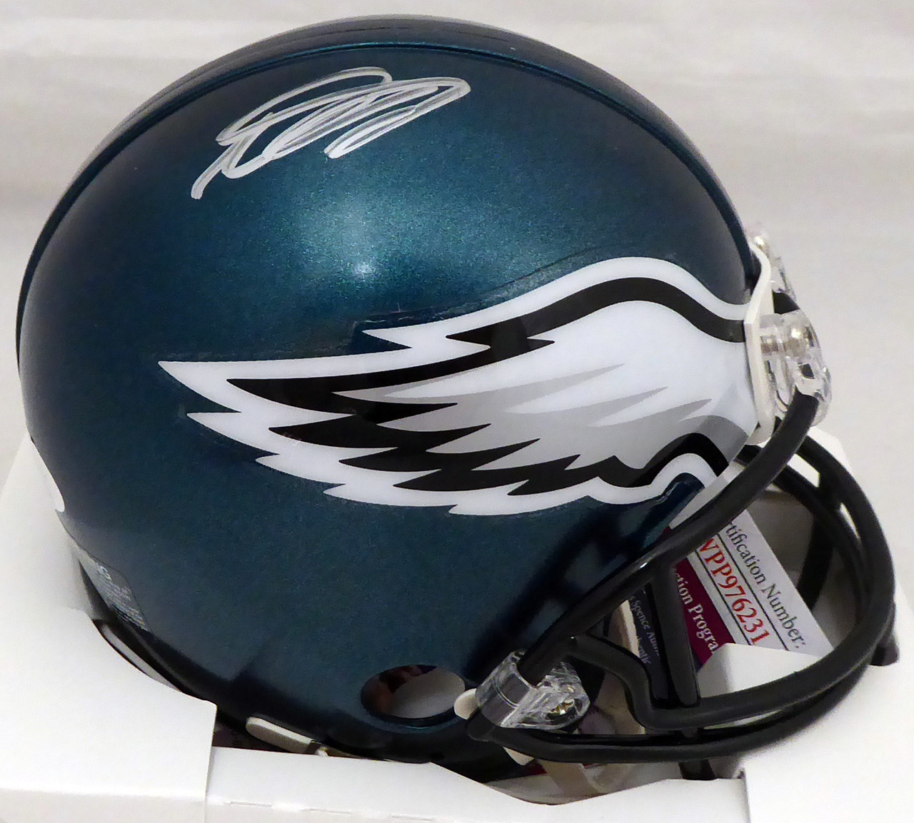 eagles signed mini helmet