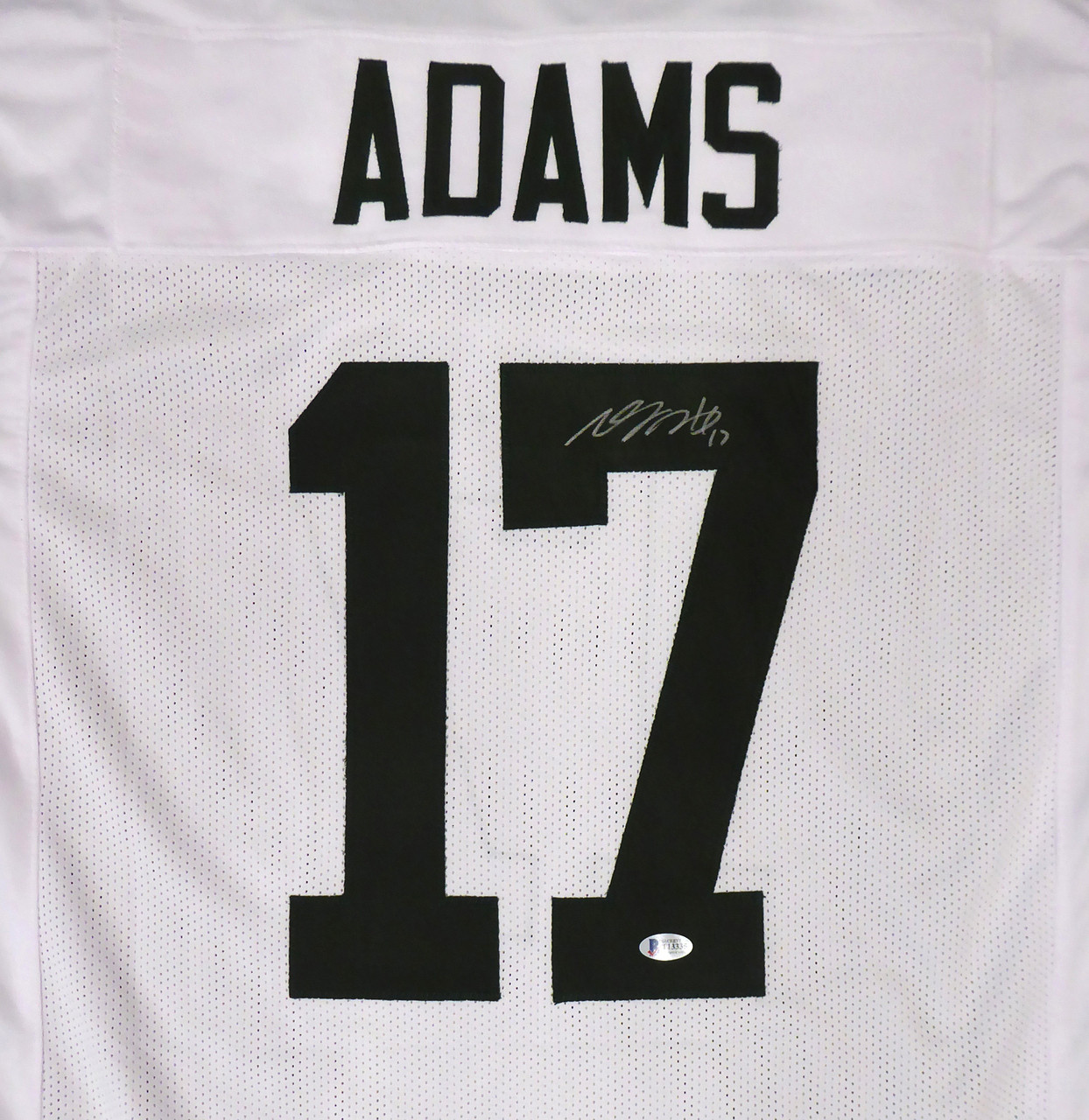 Davante Adams Autographed Jersey Green Bay Packers White Custom Beckett Bas