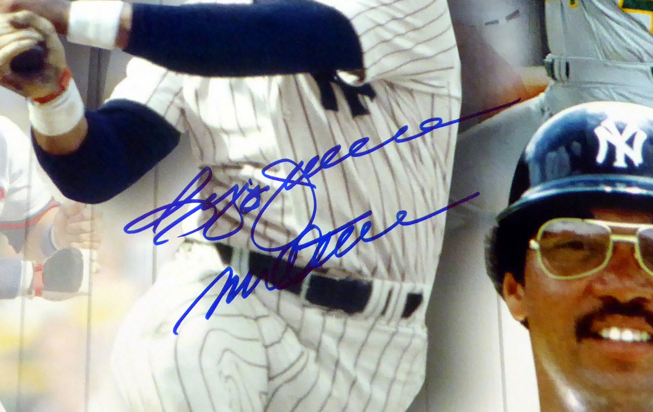 Baseball Card autogaphed by Reggie Jackson, New York Yankees