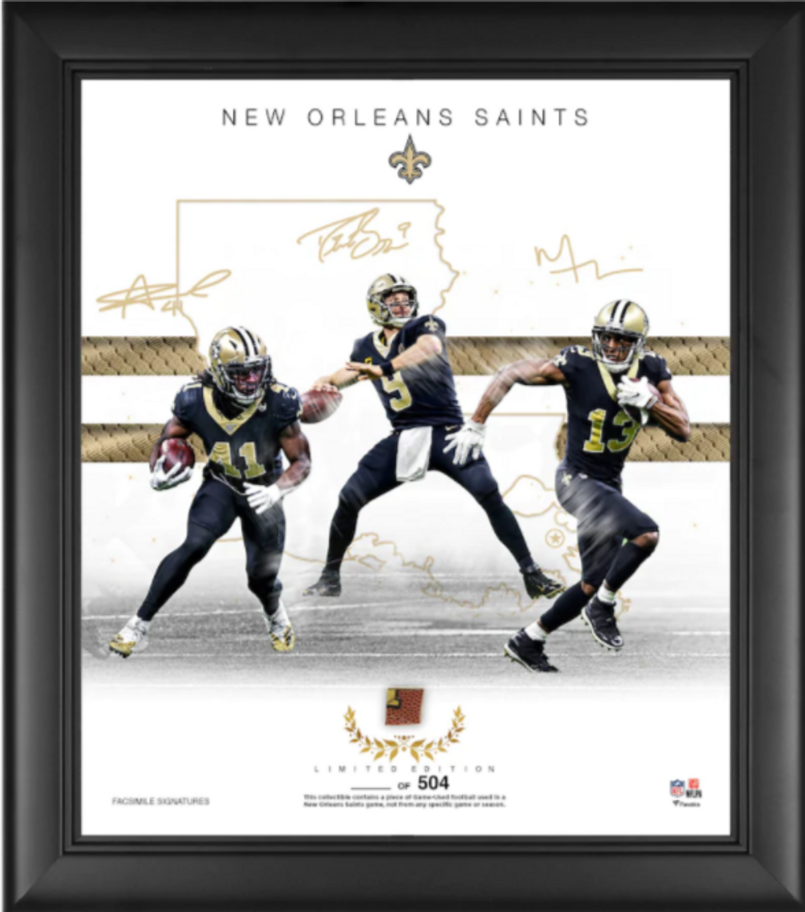 Buy New Orleans Saints Authentic Framed s Authentic Framed 15' x 17'  Franchise Foundations Collage-Limited Edition at Nikco Sports