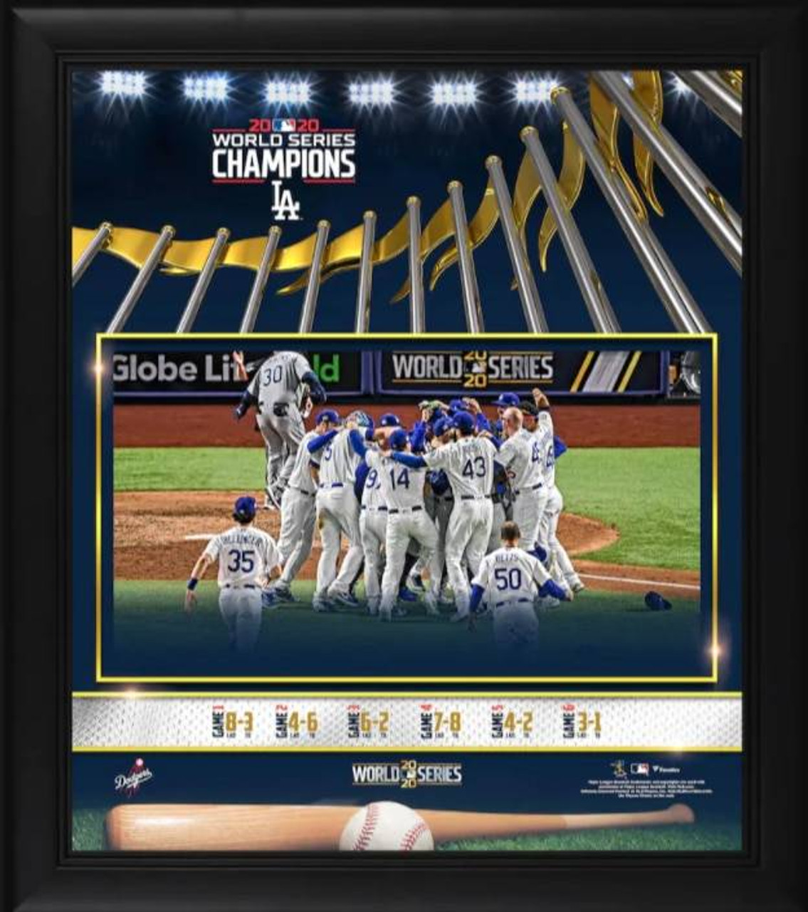 Shop Los Angeles Dodgers 2020 MLB World Series Champions Framed 15 x 17  Collage