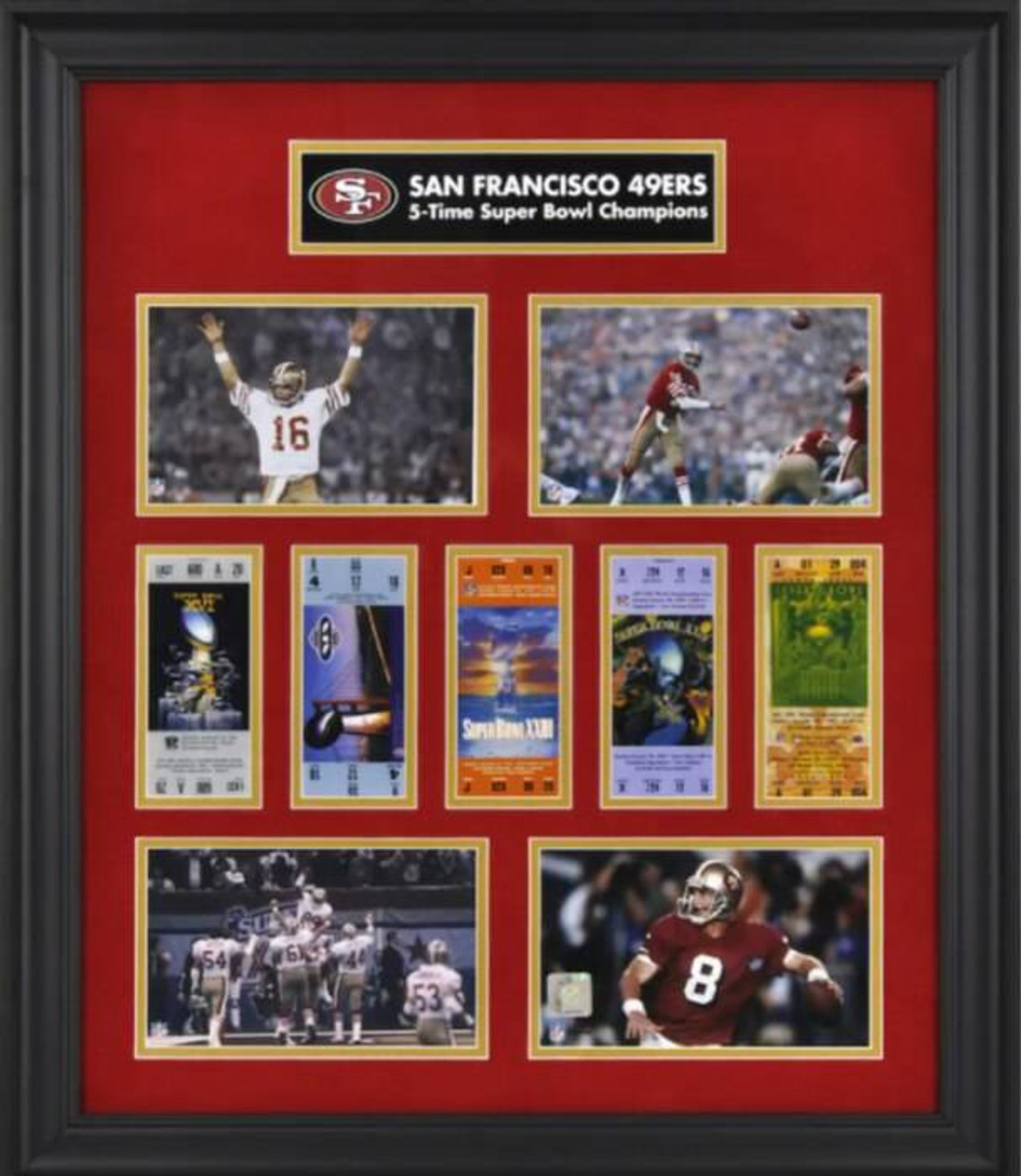 Buy San Francisco 49ers Framed Super Bowl Replica Ticket & Photograph  Collage Limited Edition
