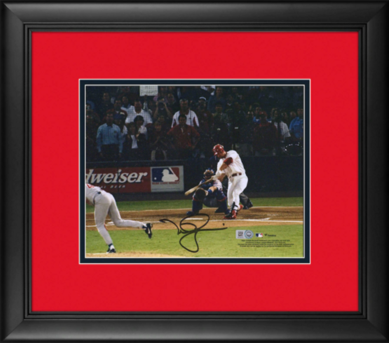 Mark McGwire St. Louis Cardinals Framed Autographed 62nd Home Run  Photograph 8 x 10