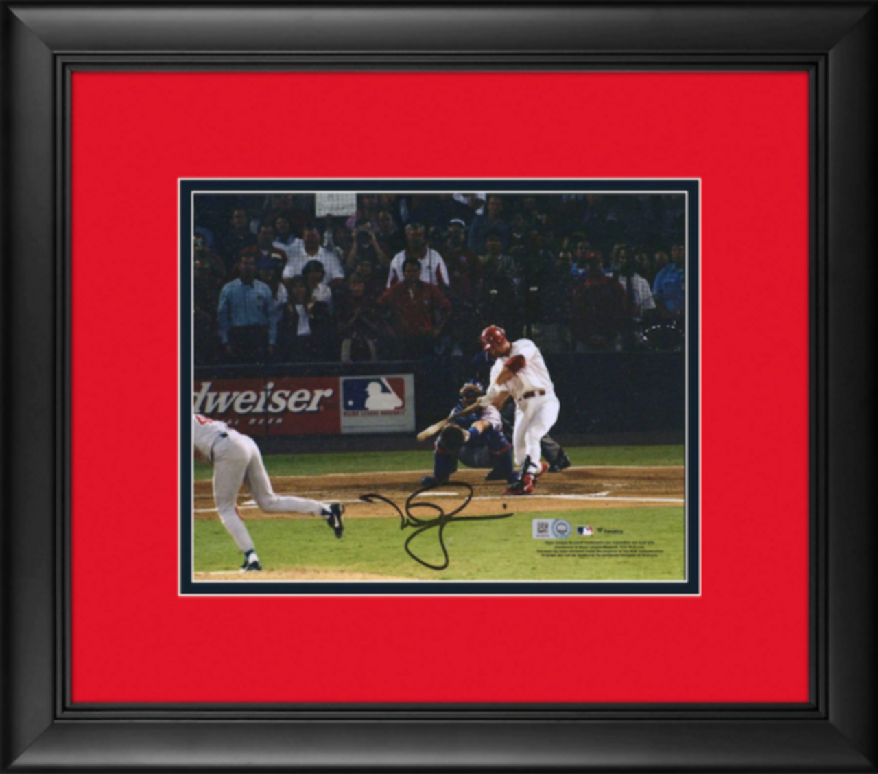 Framed Ozzie Smith St. Louis Cardinals Autographed Light Blue