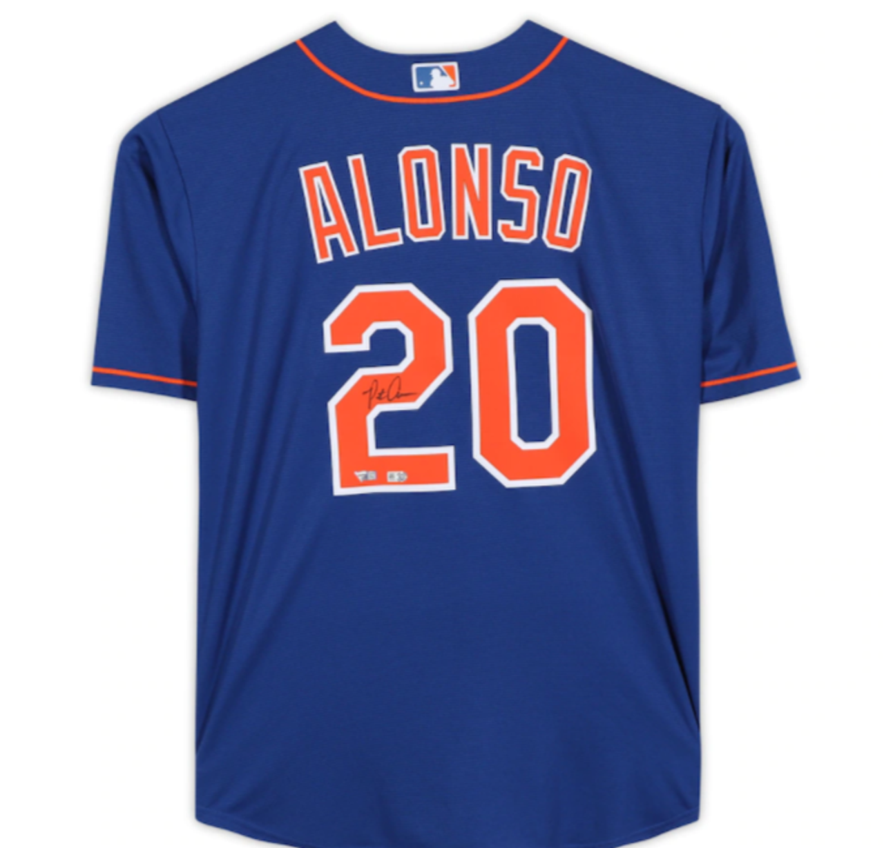 Shop Pete Alonso Mets Autographed Blue Nike Replica Jersey at NIkco Sports