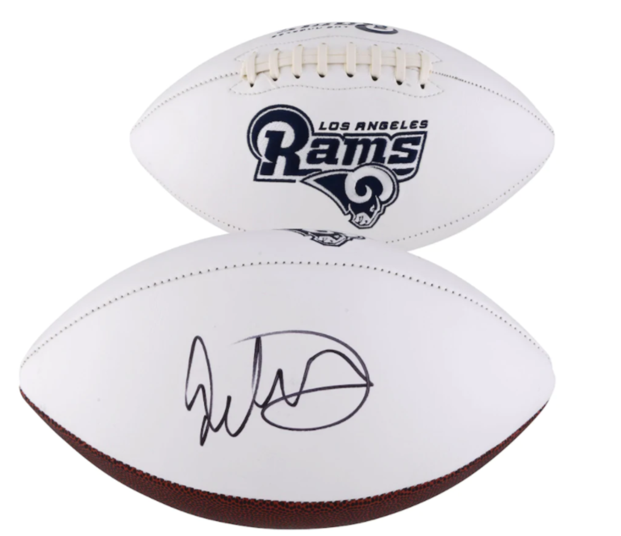 Buy Todd Gurley Los Angeles Rams Signed White Panel Football