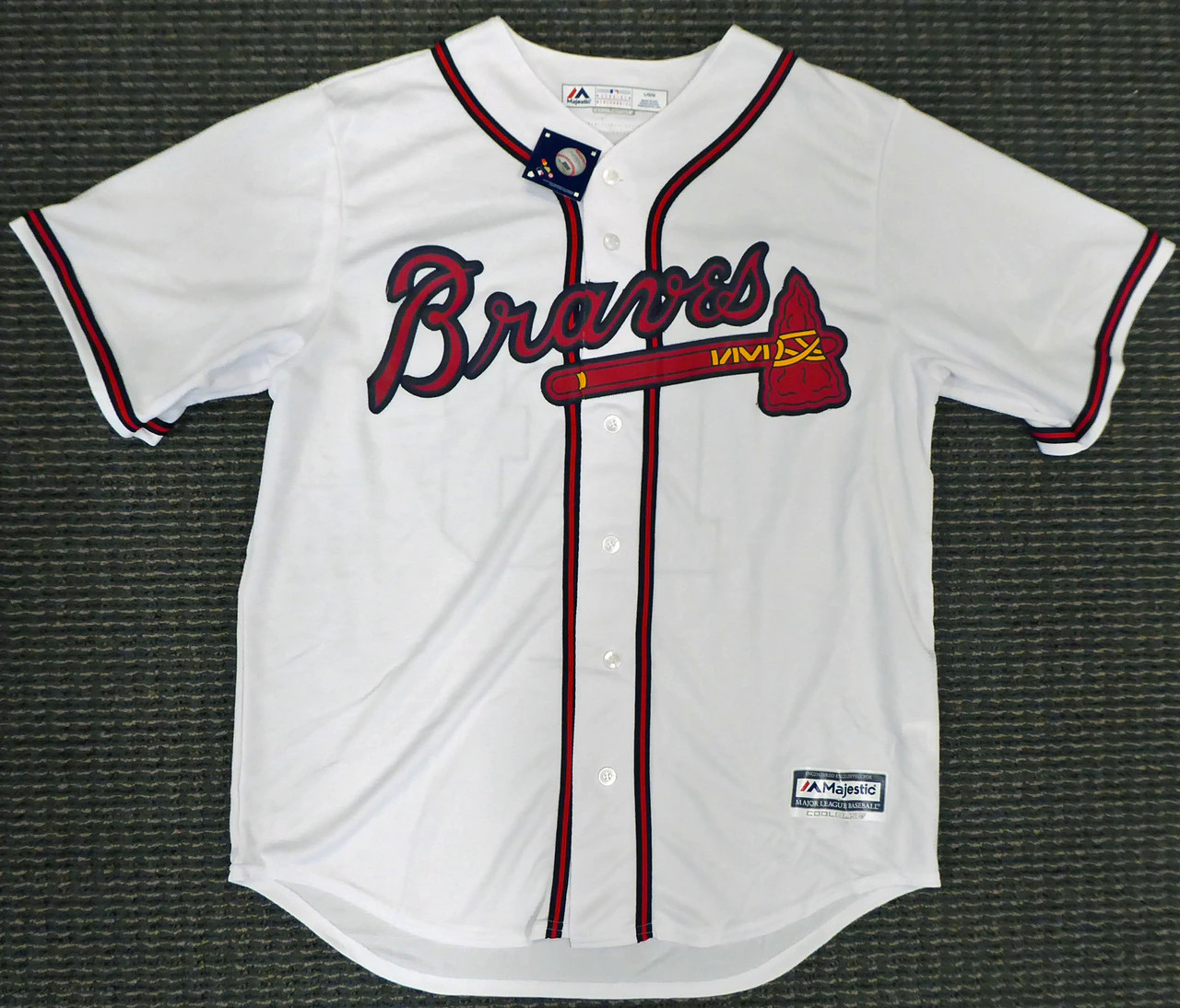 Majestic アトランタ・ブレーブス 13番SABANERO SOY 48 Shop Ronald Acuna Jr. Atlanta Braves Signed Majestic Cool Base