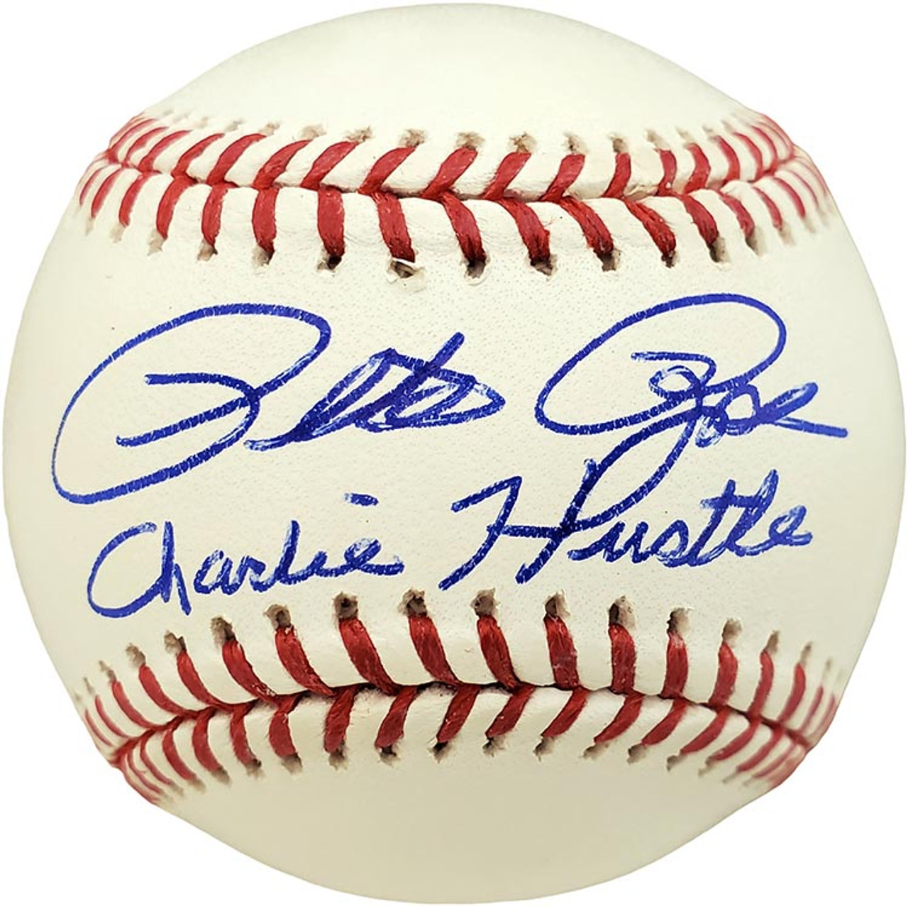 Pete Rose Signed Jersey Inscribed Charlie Hustle', Hit King & 4256  (PSA)