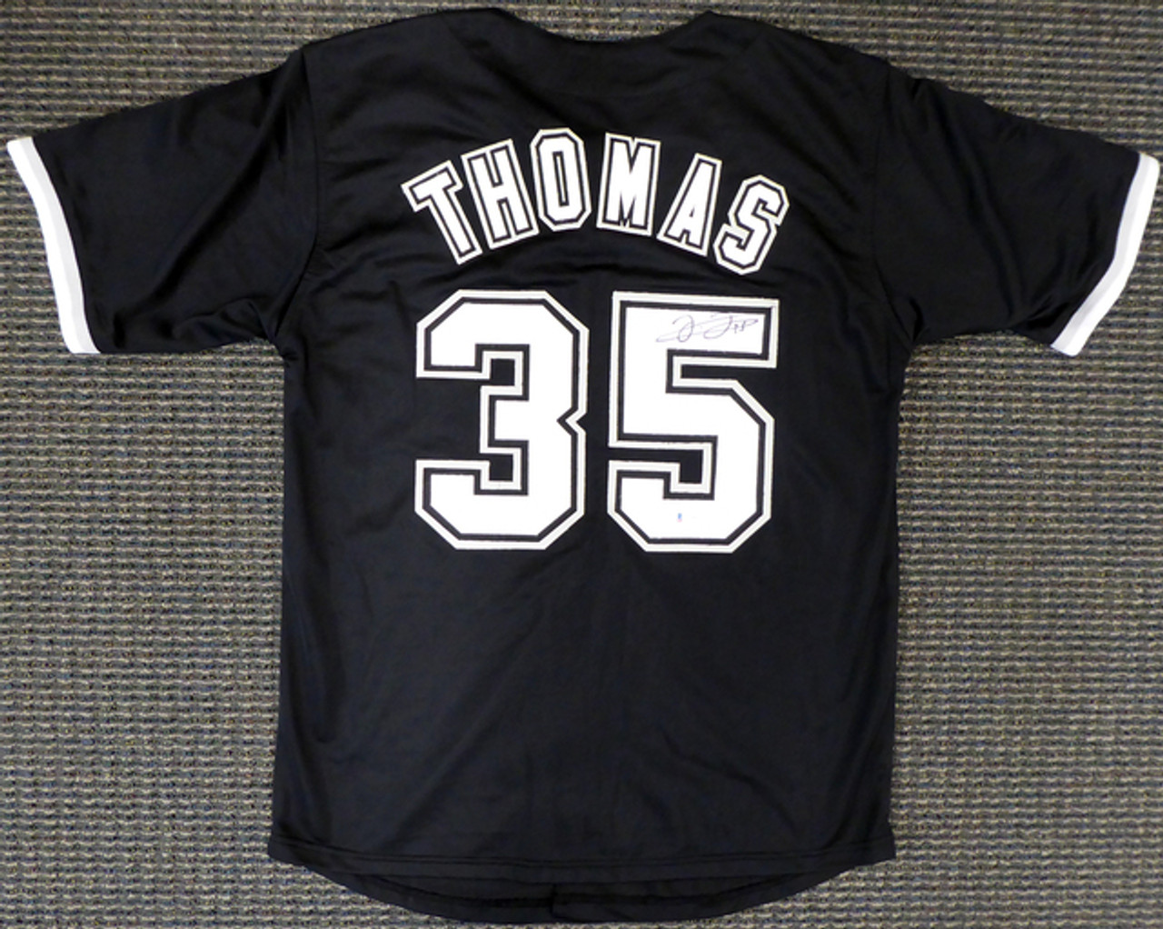 Frank Thomas Signed Chicago White Sox 1983 Throwback Jersey (Beckett C –