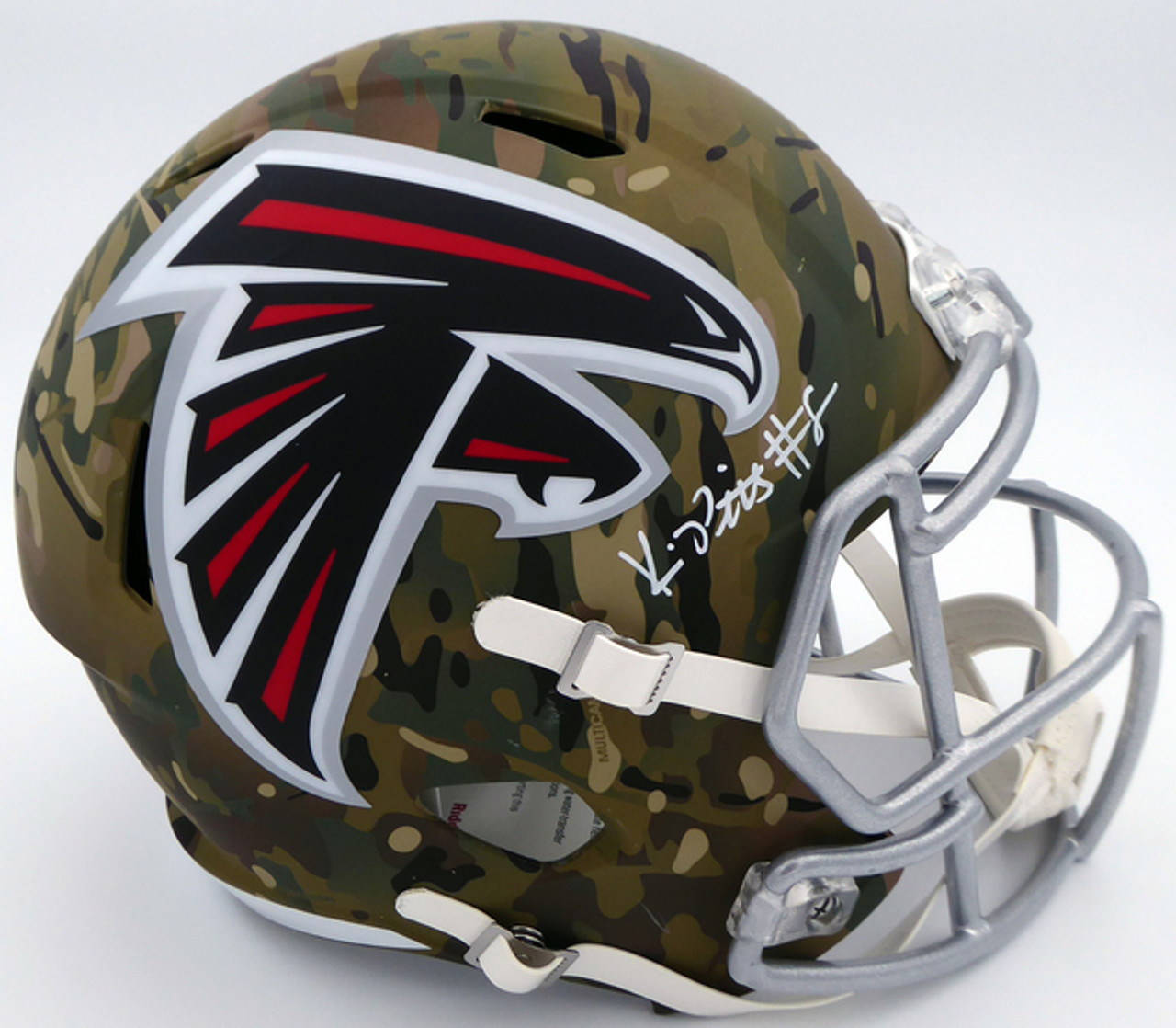 Shop Kyle Pitts Atlanta Falcons Signed Camo Full Size Replica