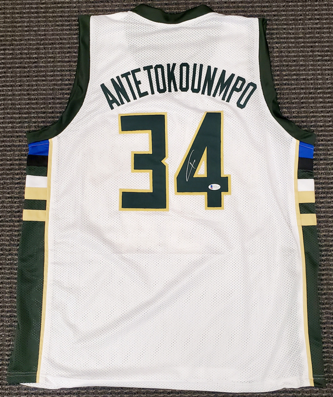 Giannis Antetokounmpo Signed Milwaukee Bucks Jersey White – More