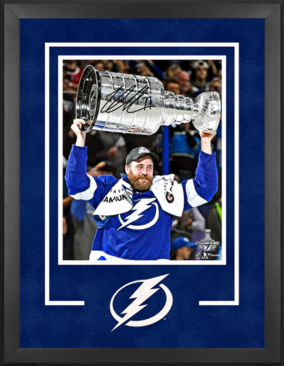 Shop Tampa Bay Lightning Victor Hedman 2021 Stanley Cup Champions Signed  Deluxe Framed 2021 Stanley Cup Champions 16' x 20' Raising Cup Photograph