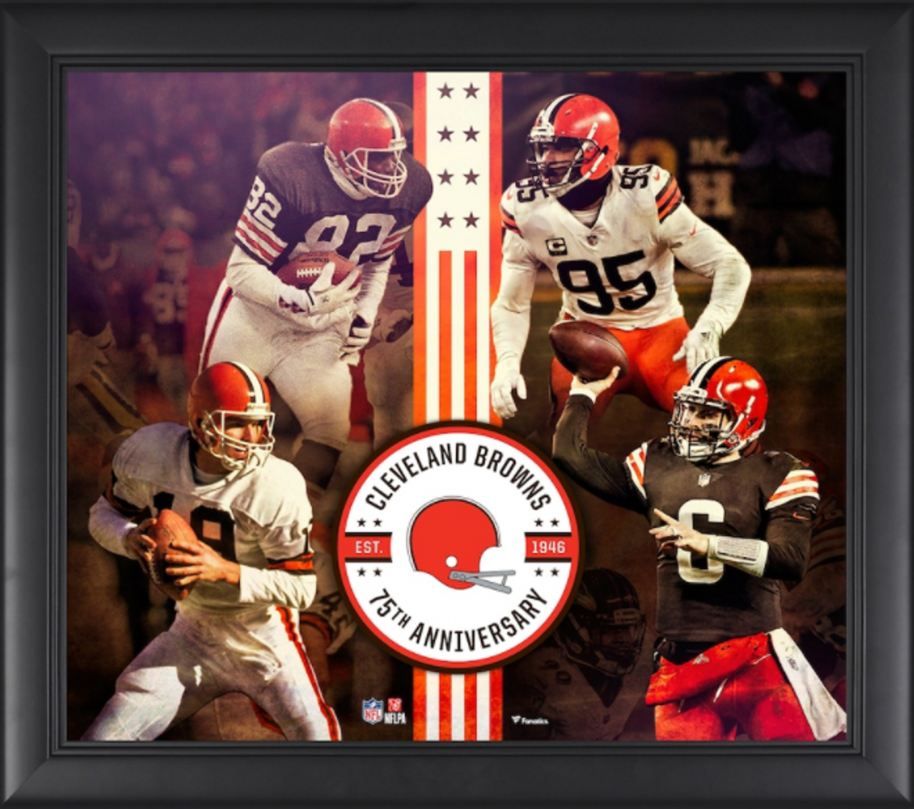 Buy Cleveland Browns Framed 75th Anniversary Season Collage