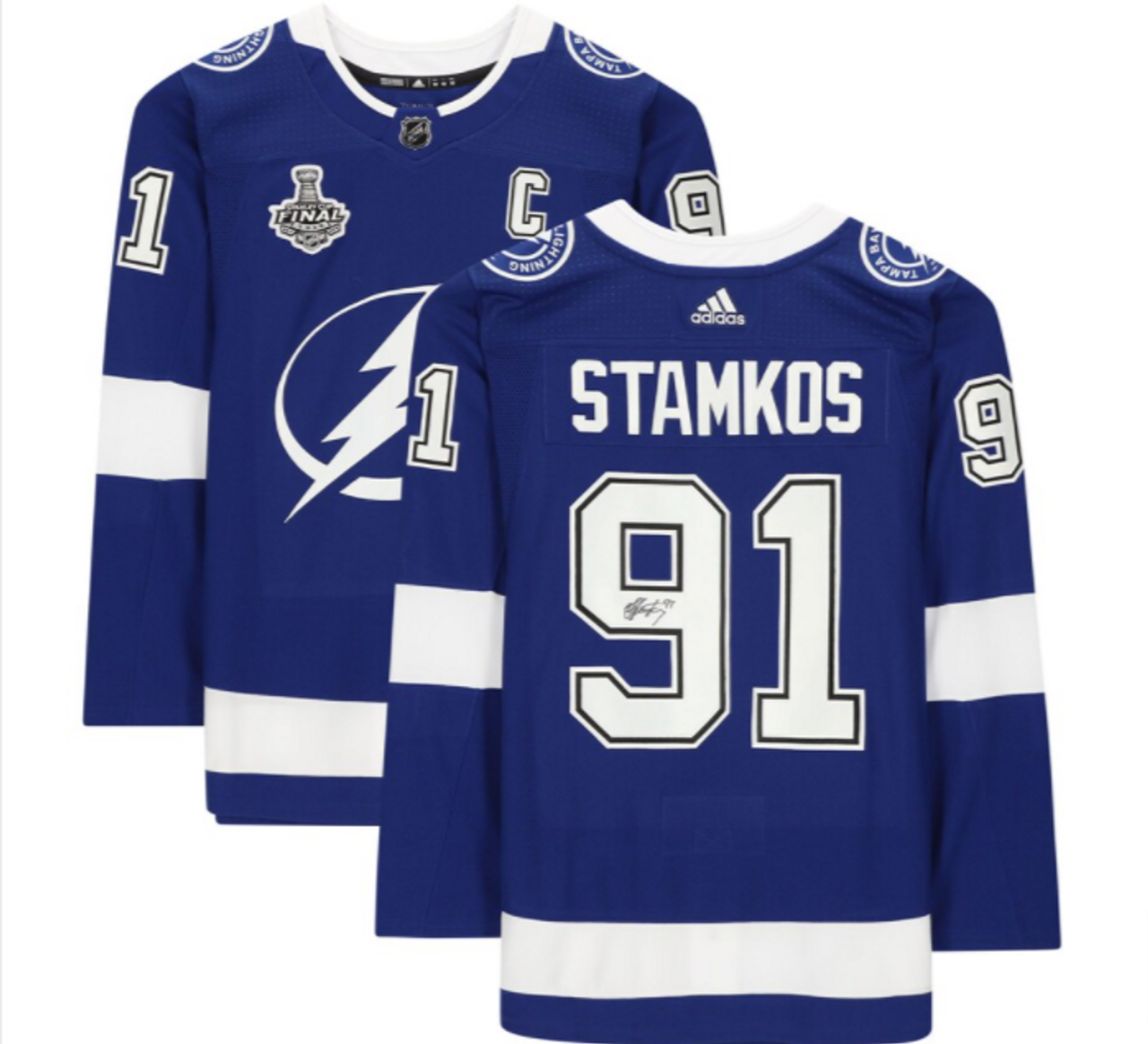 Adidas Tampa Bay Lightning No91 Steven Stamkos Camo Authentic 2017 Veterans Day 2020 Stanley Cup Champions Stitched NHL Jersey