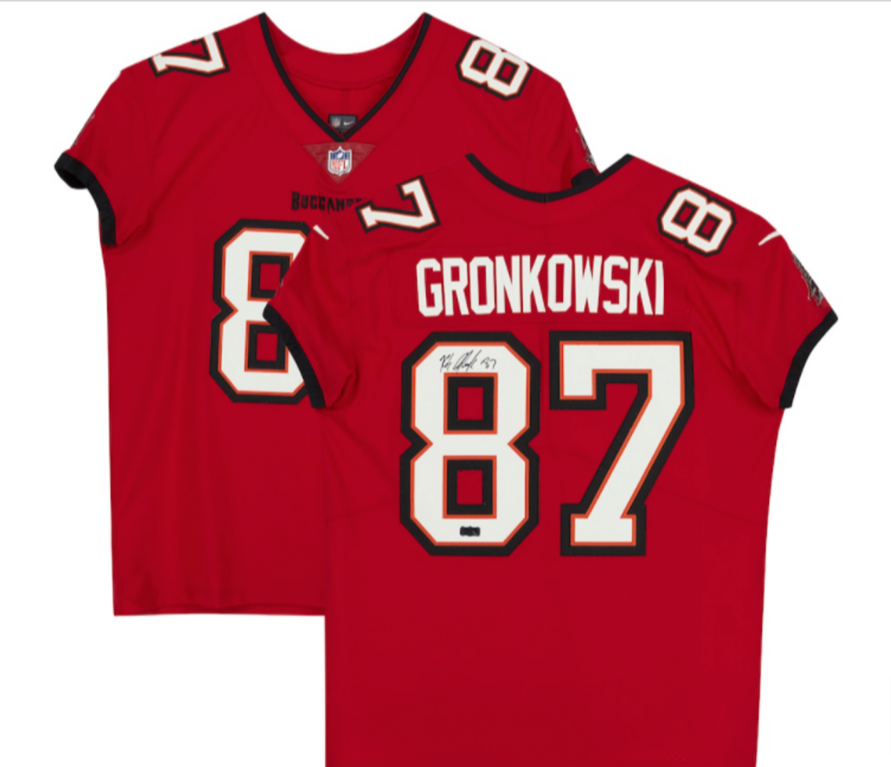 Nike Tampa Bay Buccaneers No87 Rob Gronkowski Red Team Color Men's Stitched NFL Limited Tank Top Suit Jersey
