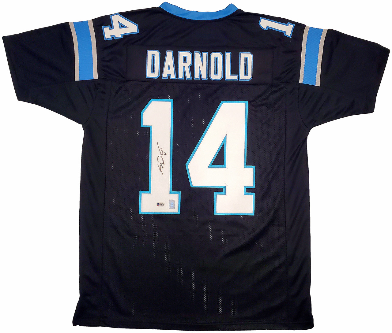 Sam Darnold Carolina Panthers Signed Black Jersey