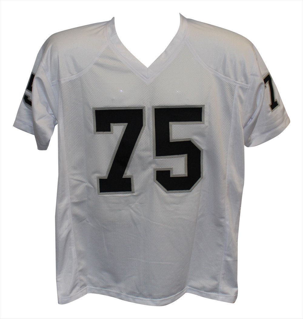 Shop Howie Long Oakland Raiders Signed Pro Style White XL Jersey HOF