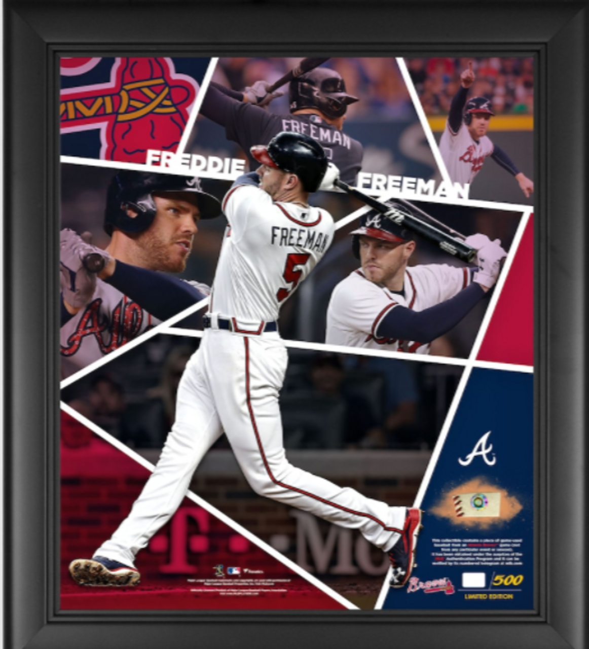 Freddie Freeman Baseball Player Illustration Card / Los 