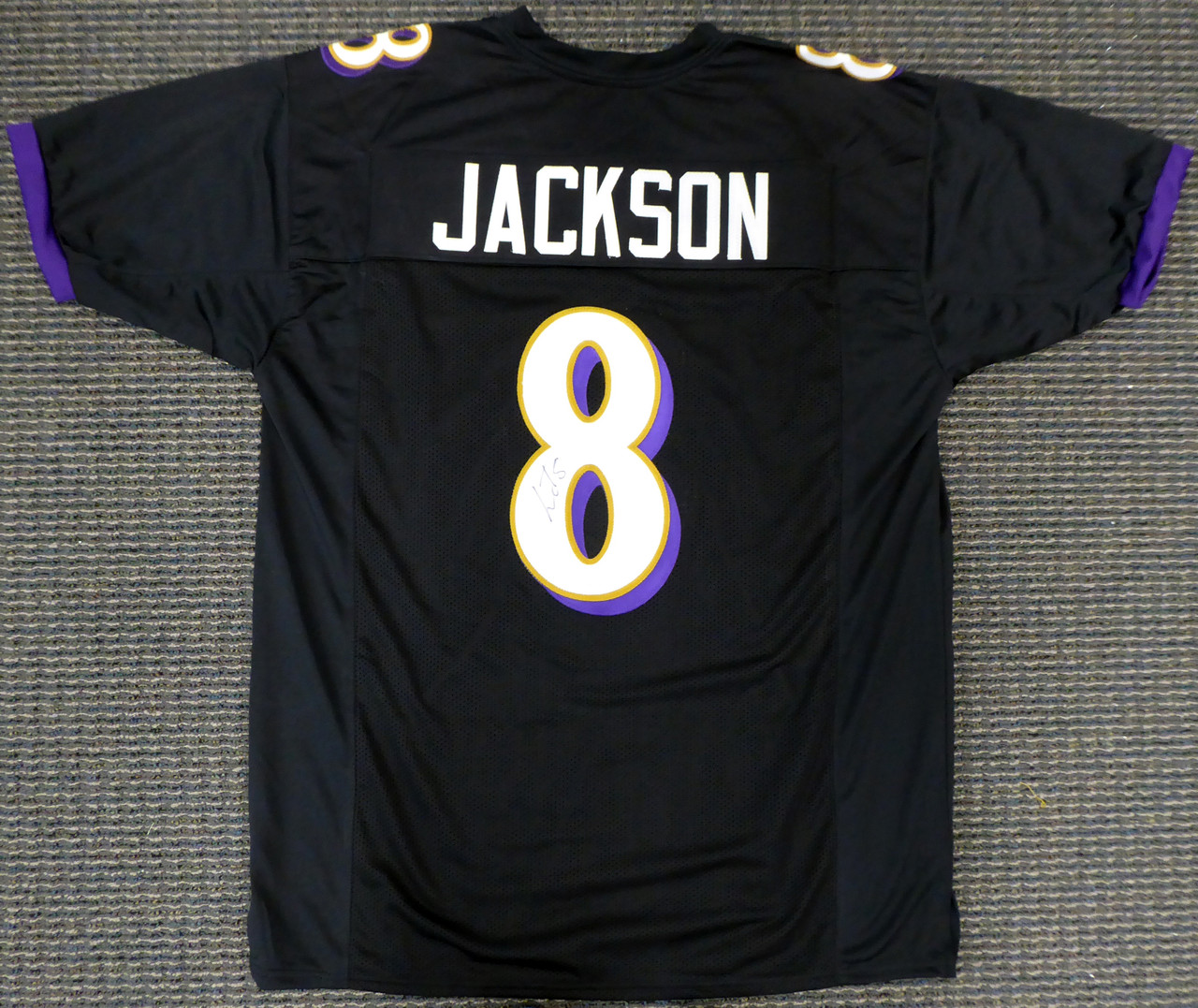 Lamar Jackson Signed Framed Custom Purple Pro Style Football Jersey JSA  Hologram at 's Sports Collectibles Store