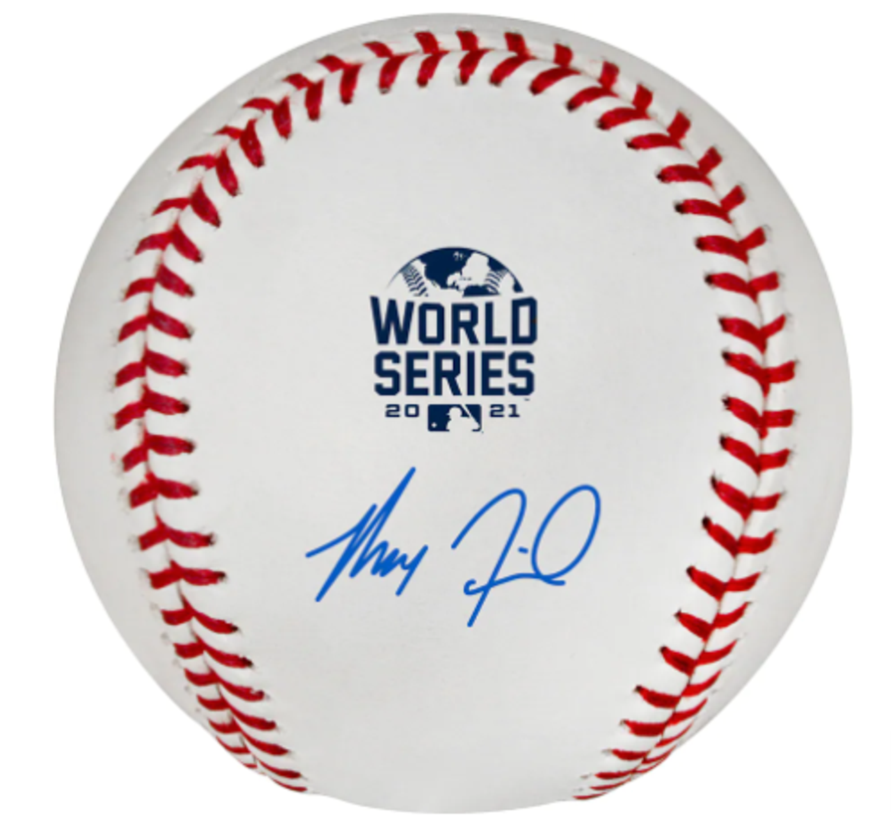 Shop Max Fried Atlanta Braves 2021 World Series Champions Signed World  Series Logo Baseball
