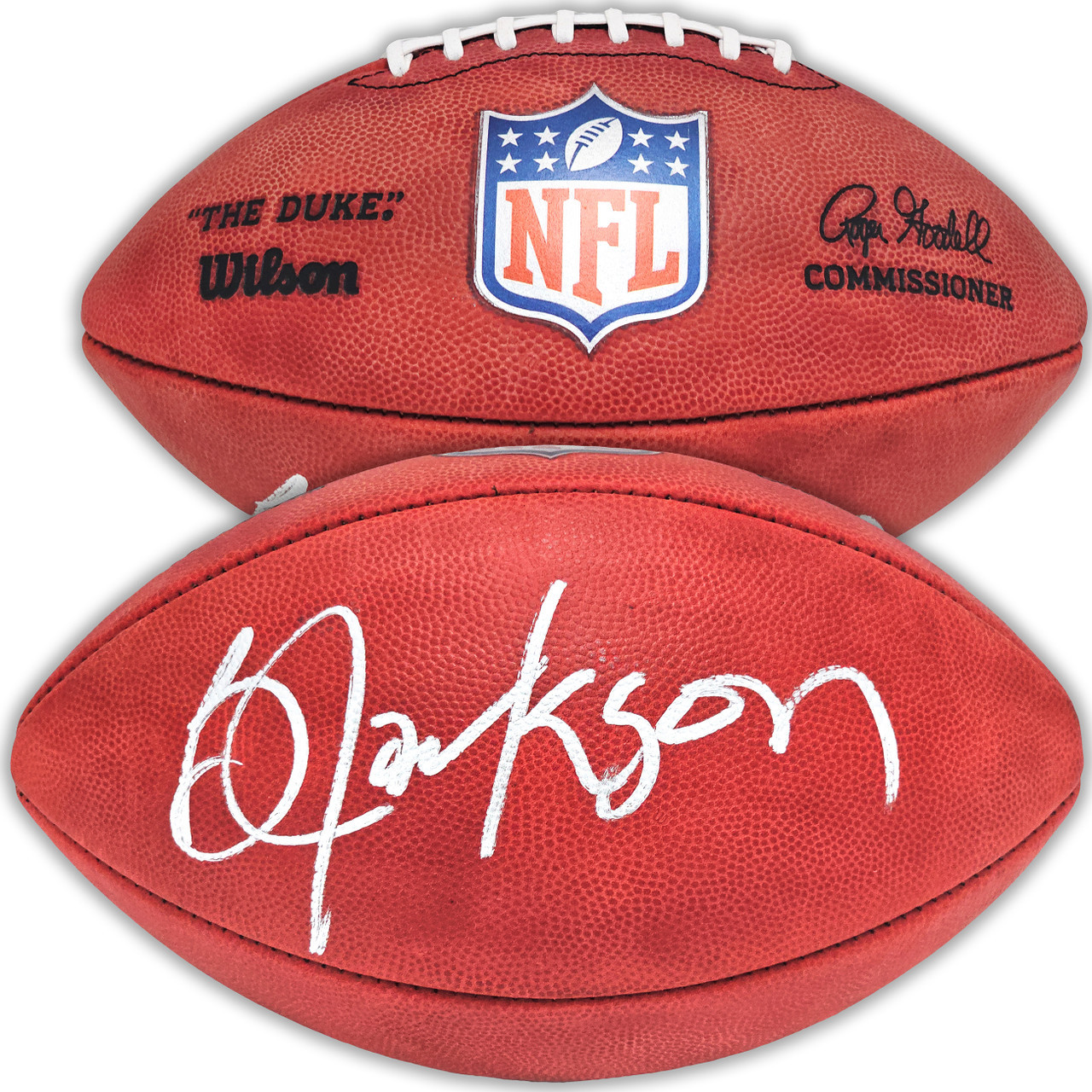 Shop Bo Jackson Oakland Raiders Autographed Official NFL Leather