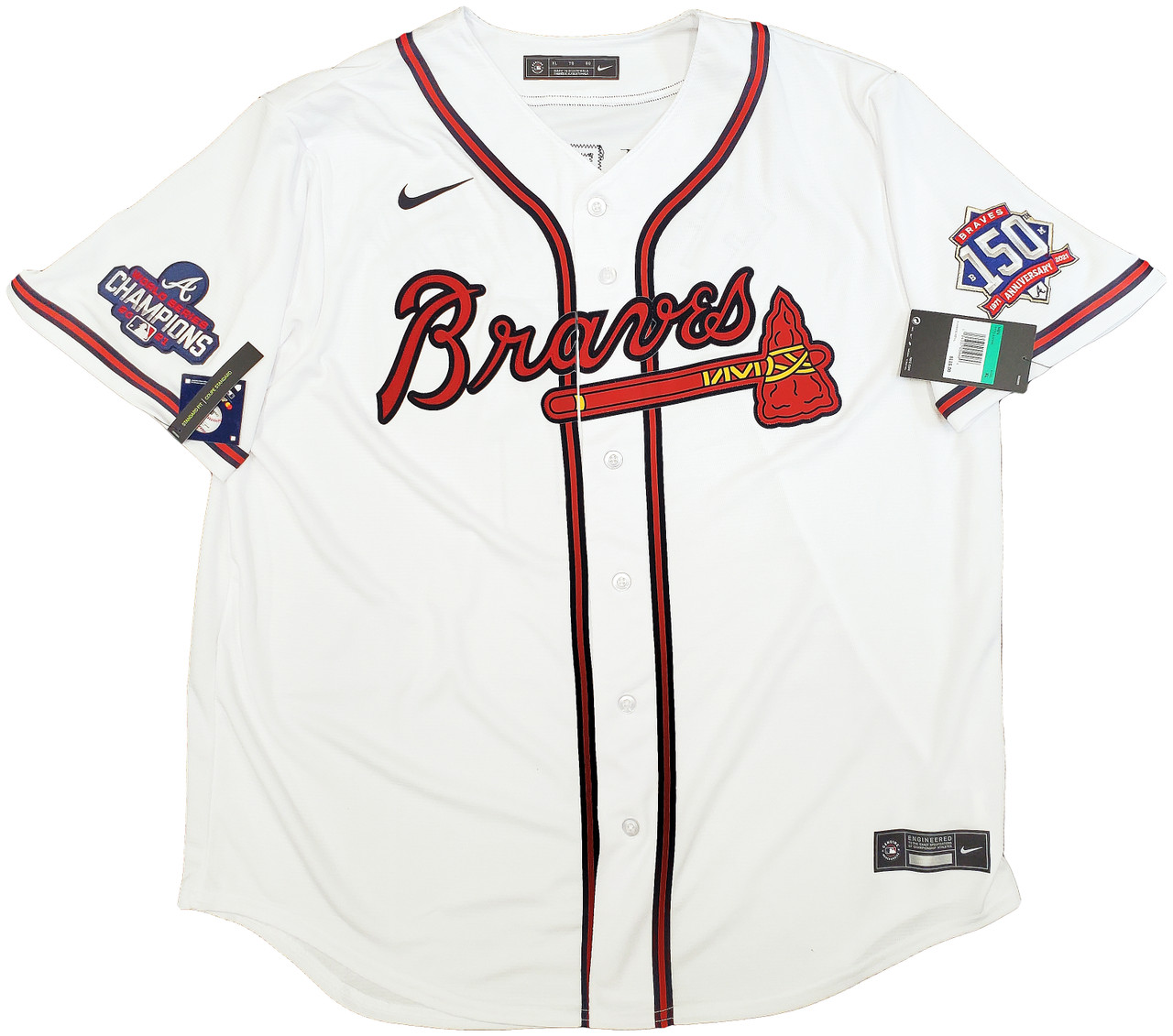 Atlanta Braves Nike Home Authentic Team Jersey - White