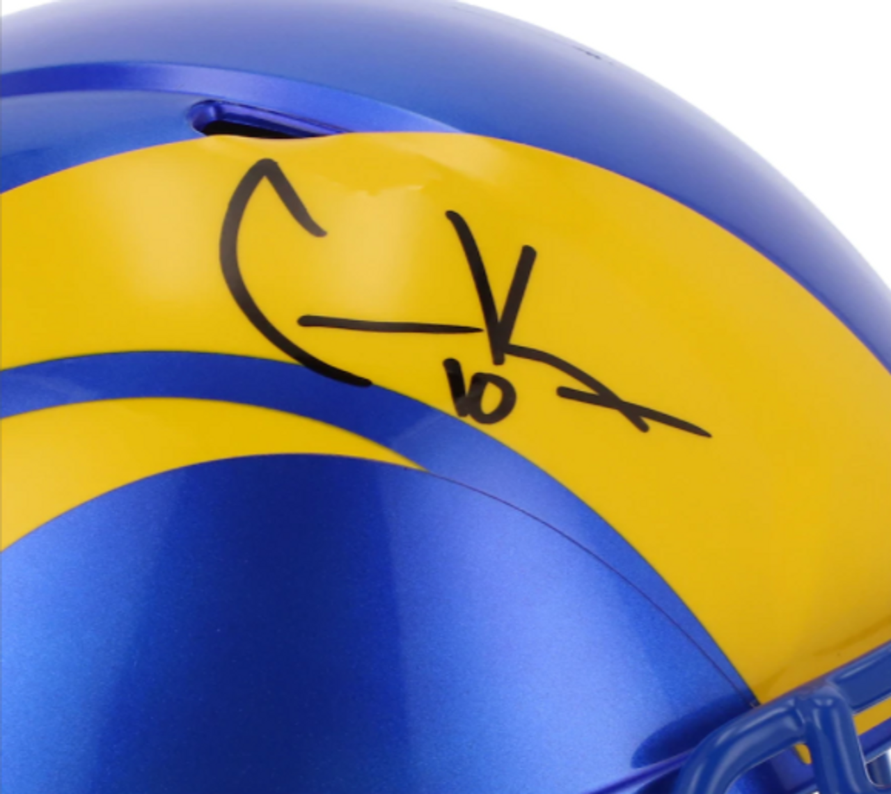 COOPER KUPP Autographed Los Angeles Rams Black and Yellow Eclipse Speed  Authentic Helmet FANATICS - Game Day Legends