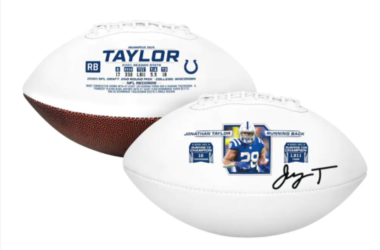 Shop Jonathan Taylor Indianapolis Colts Signed 2021 NFL Rushing