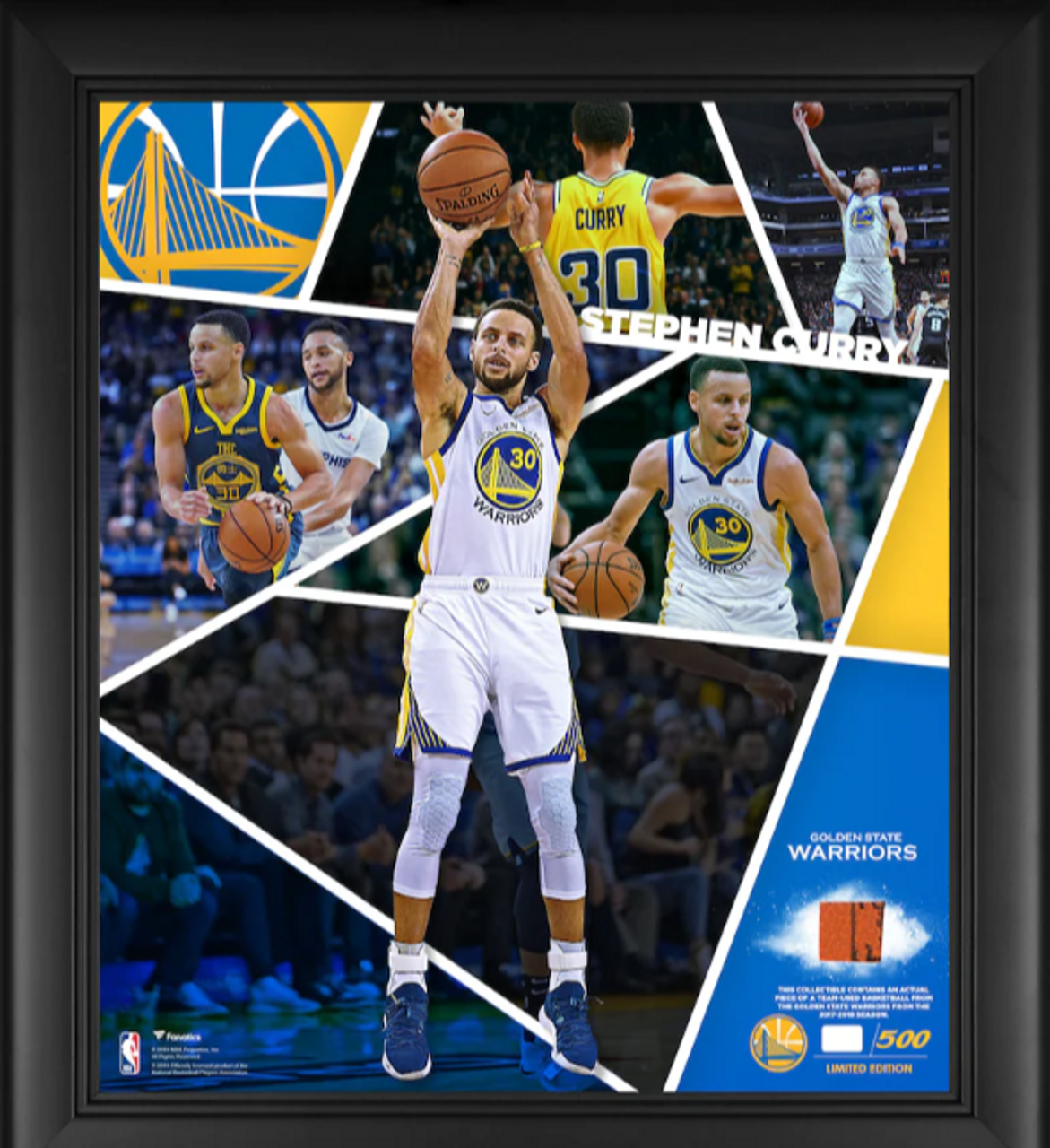 Basketball - Stephen Curry Signed & Framed Golden State Warriors
