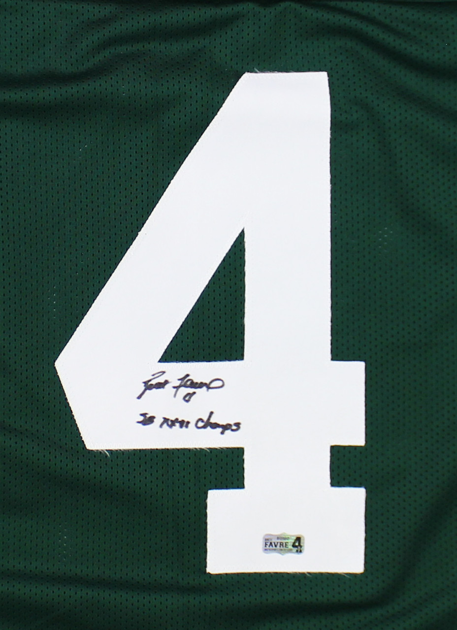 Shop Brett Favre Green Bay Packers Signed Custom Green Jersey