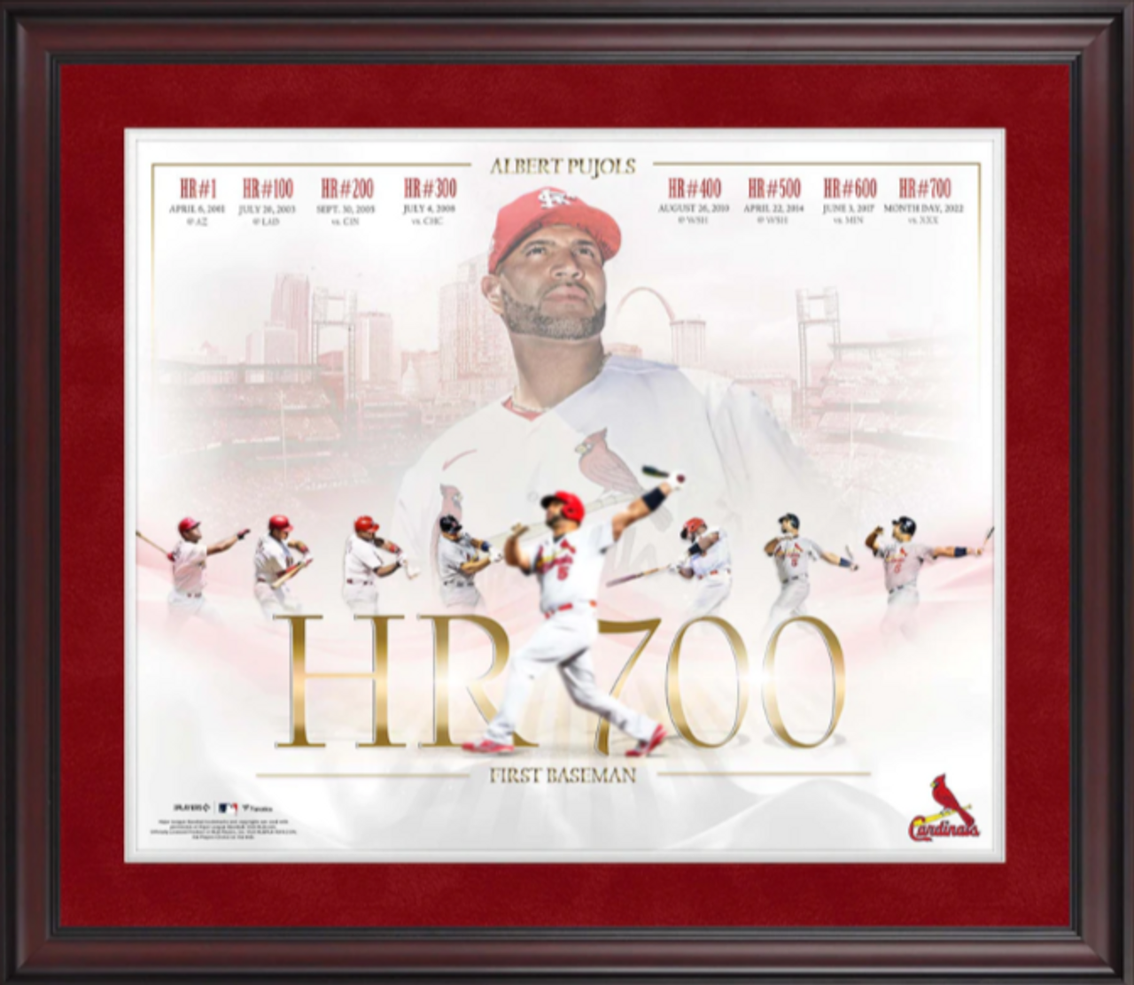 Mlb Shop Albert Pujols St. Louis Cardinals 700th Home Runs