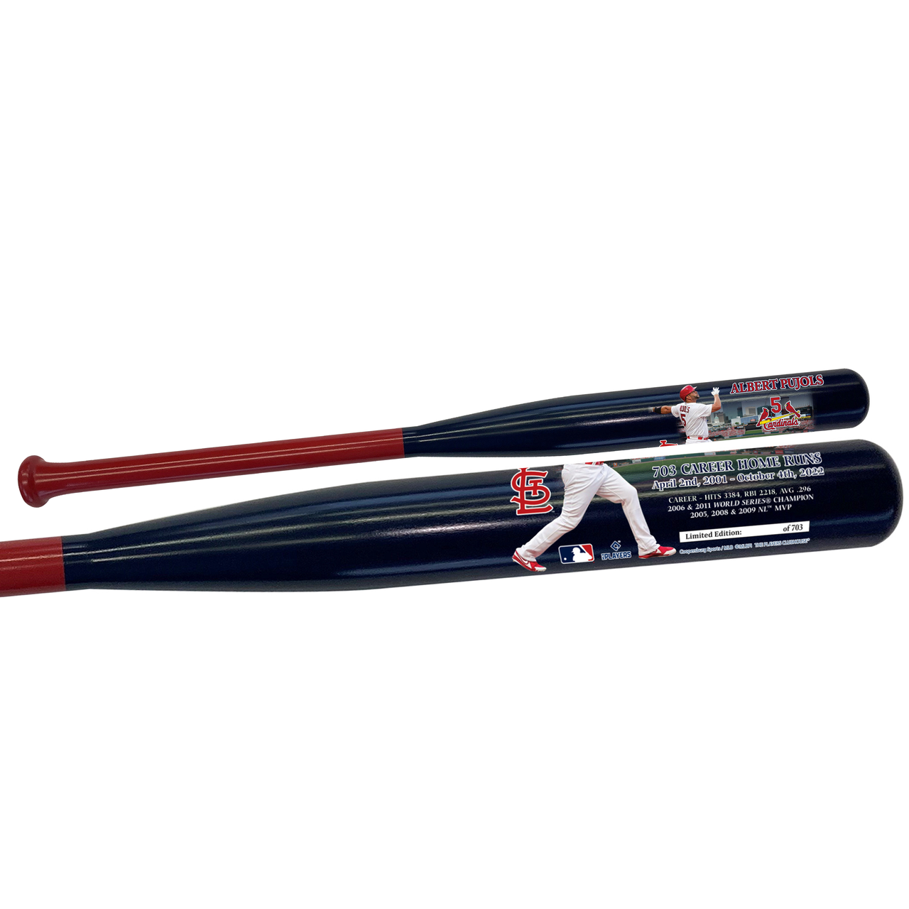 Albert Pujols St. Louis Cardinals 703 Career Home Runs Commemorative  Baseball Bat Exclusive Limited Edition