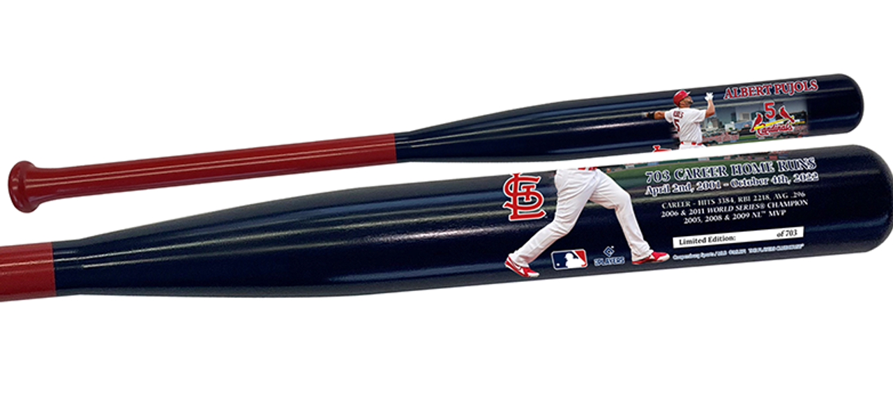 Albert Pujols St. Louis Cardinals 703 Career Home Runs Commemorative  Baseball Bat Exclusive Limited Edition