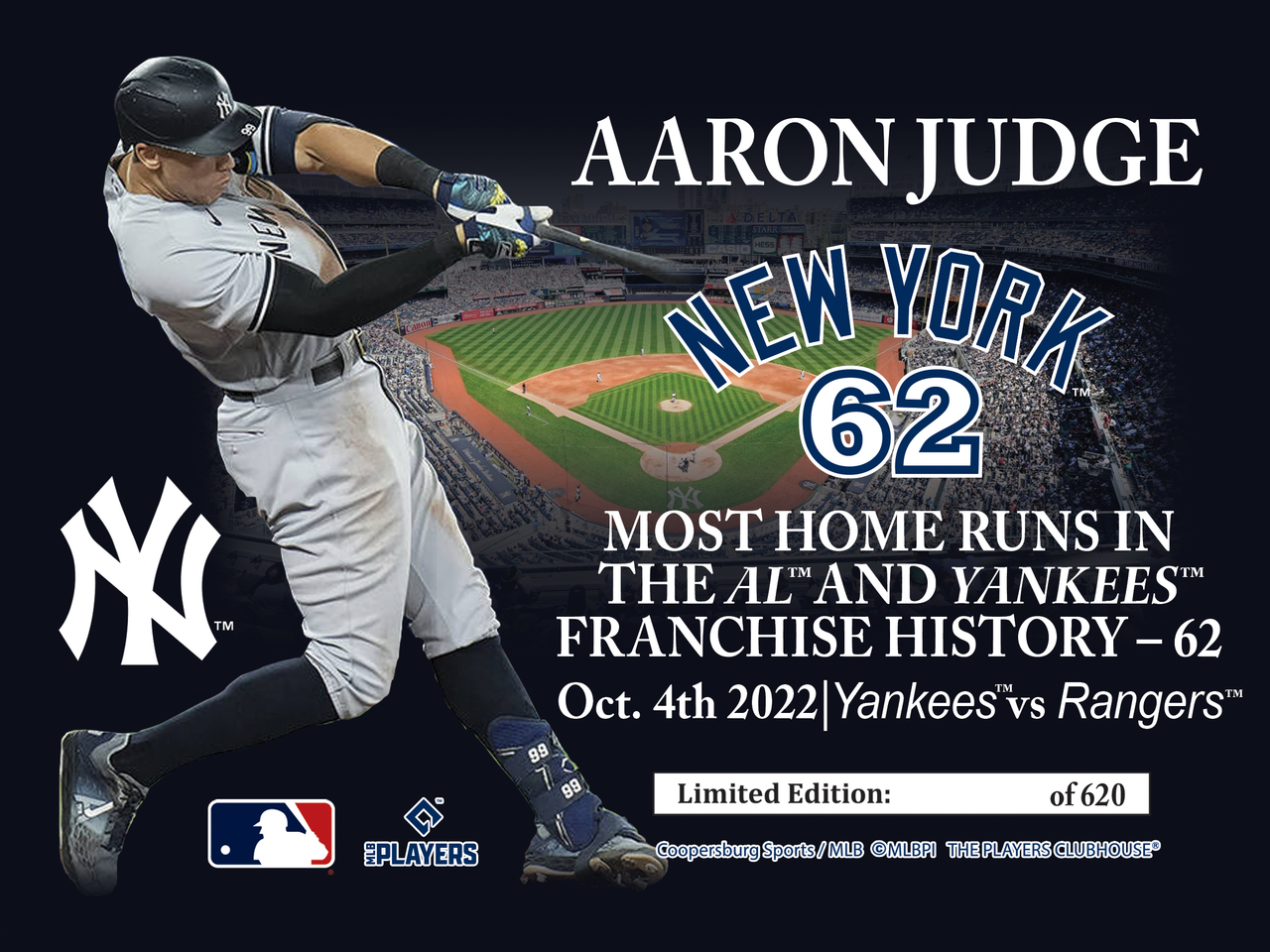 Aaron Judge AL Record 62nd Home Run New York Yankees 8 x 10 Baseball  Collage Photo