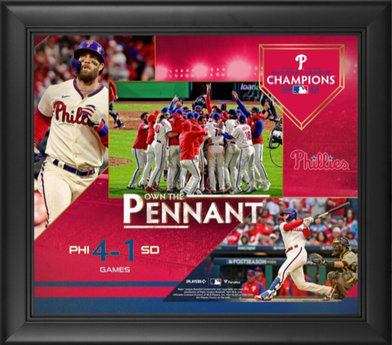 Philadelphia Phillies Framed 15 x 17 2022 National League Champions  Collage