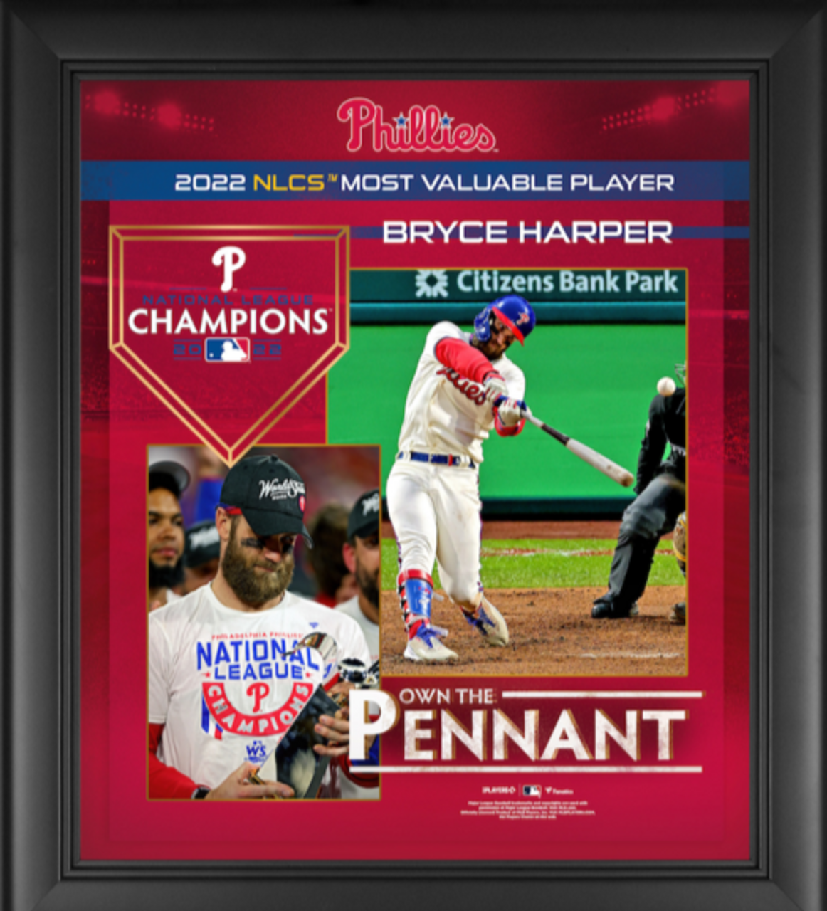 Bryce Harper Philadelphia Phillies National League Champions 2022