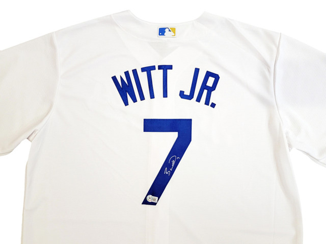 Bobby Witt Jr. Kansas City Royals Autographed White Nike Jersey Size XL