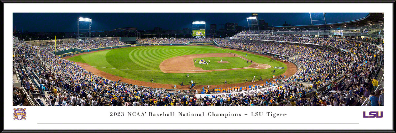 2023 College World Series Baseball Panoramic Picture - LSU Tigers