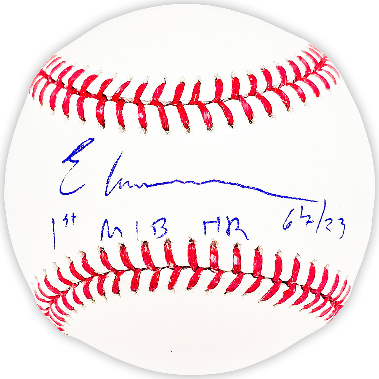 Autographed/Signed Elly De La Cruz Cincinnati White Baseball