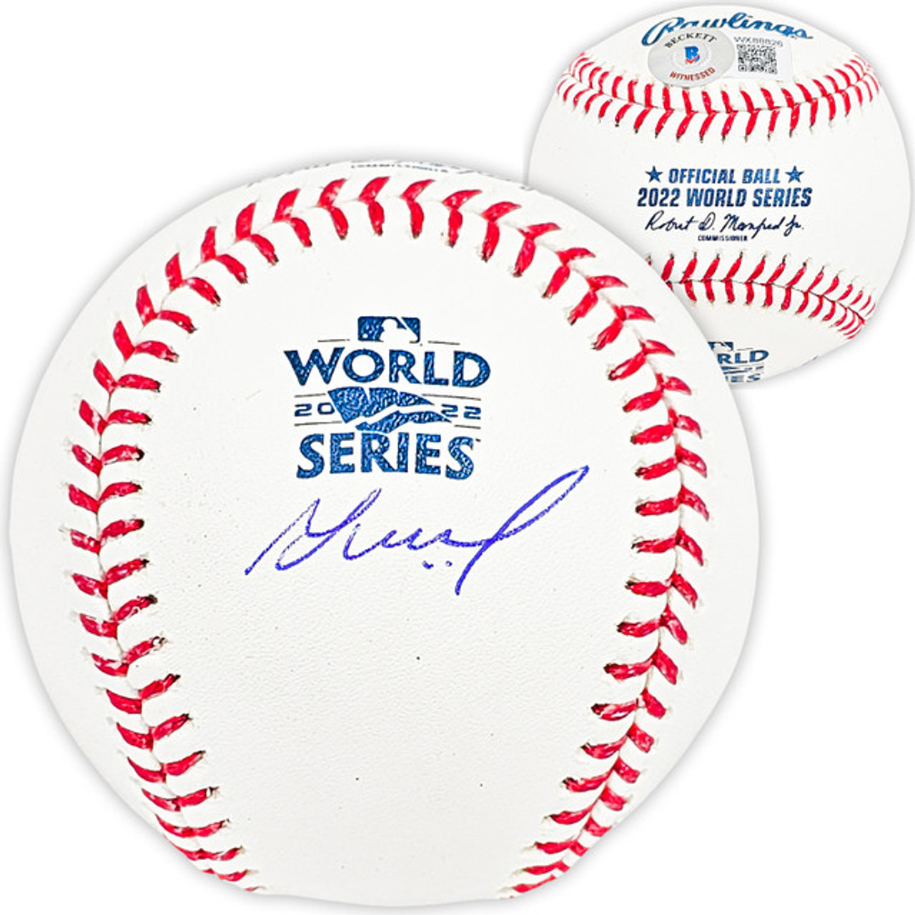 Jose Altuve Autographed 2022 World Series Baseball Houston Astros