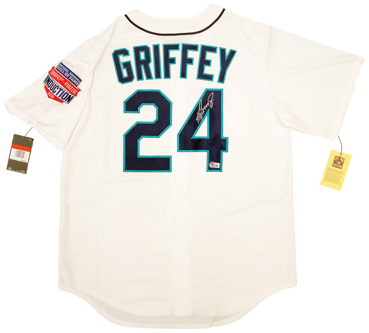 Ken Griffey Jr. White Seattle Mariners Autographed Mitchell & Ness