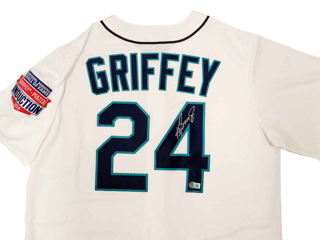Shop Seattle Mariners Ken Griffey Jr. Autographed White Nike Cooperstown  Edition Jersey HOF Patch Size L