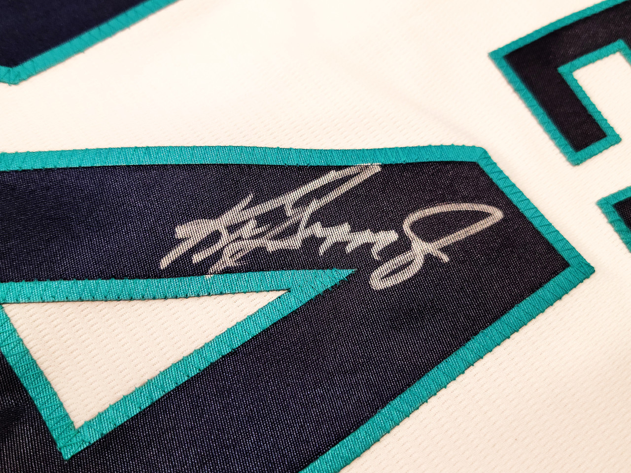 Seattle Mariners Ken Griffey Jr. Autographed Teal Nike Jersey Size