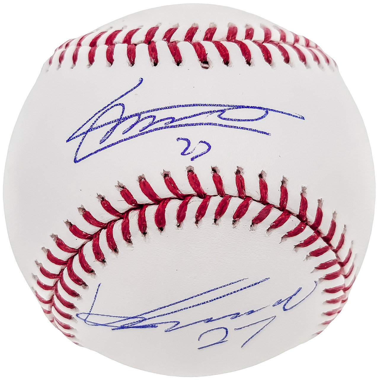 Vladimir Guerrero Jr. & Vladimir Guerrero Sr. Autographed Official MLB  Baseball
