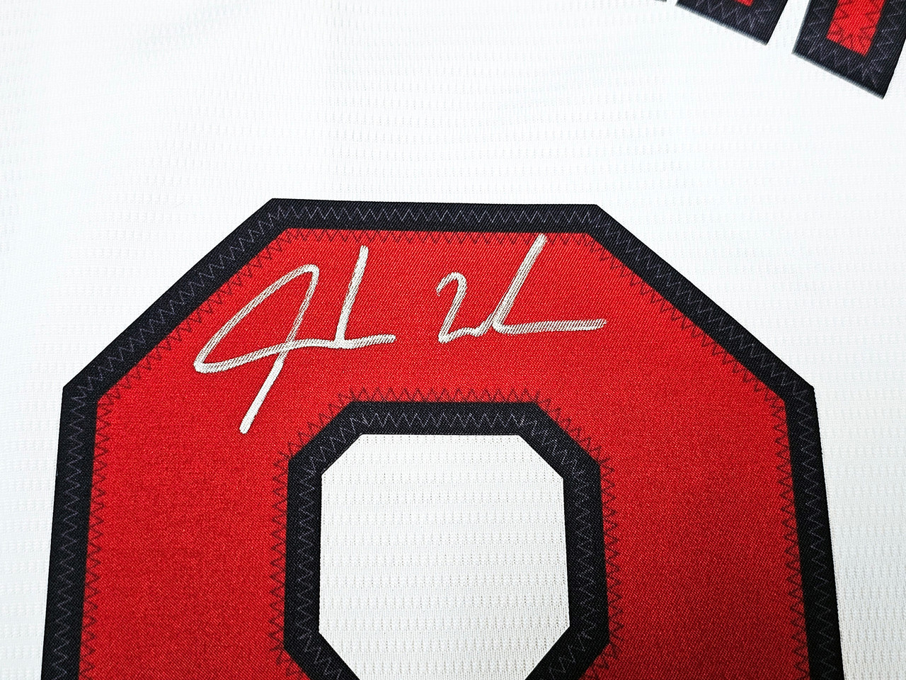 Stan Musial Autographed and Framed White Cardinals Majestic Jersey