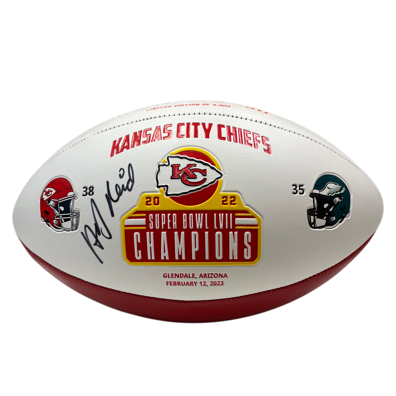 Andy Reid Kansas City Chiefs Super Bowl LVII Autographed Football Limited  Edition Exclusive